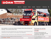Tablet Screenshot of doerr-baustoffe.de